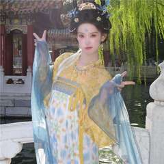新款汉服(月桂)唐制复原齐胸破裙日常仙气汉服女夏季套装网红款