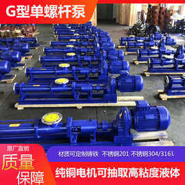 上海文都G20-2型单螺杆泵高扬程不锈钢污泥泵污泥螺杆泵