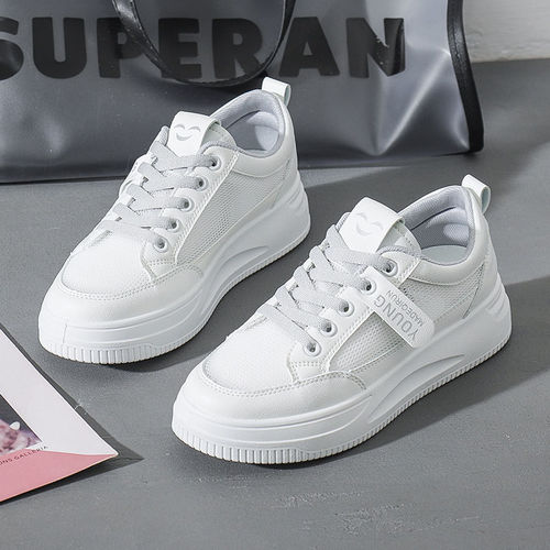 White shoes for women  new running shoes ins trendy women's shoes Korean version female students casual sports shoes fashion sneakers