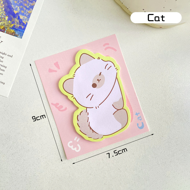 かわいいアニメの付箋は学生の文房具を貼っています。|undefined