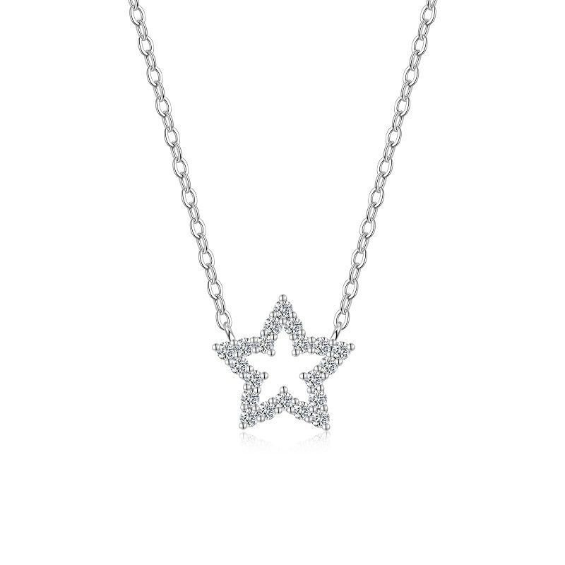 Hollow Necklace Make A Wish Star Clavicle Chain Does Not Fade