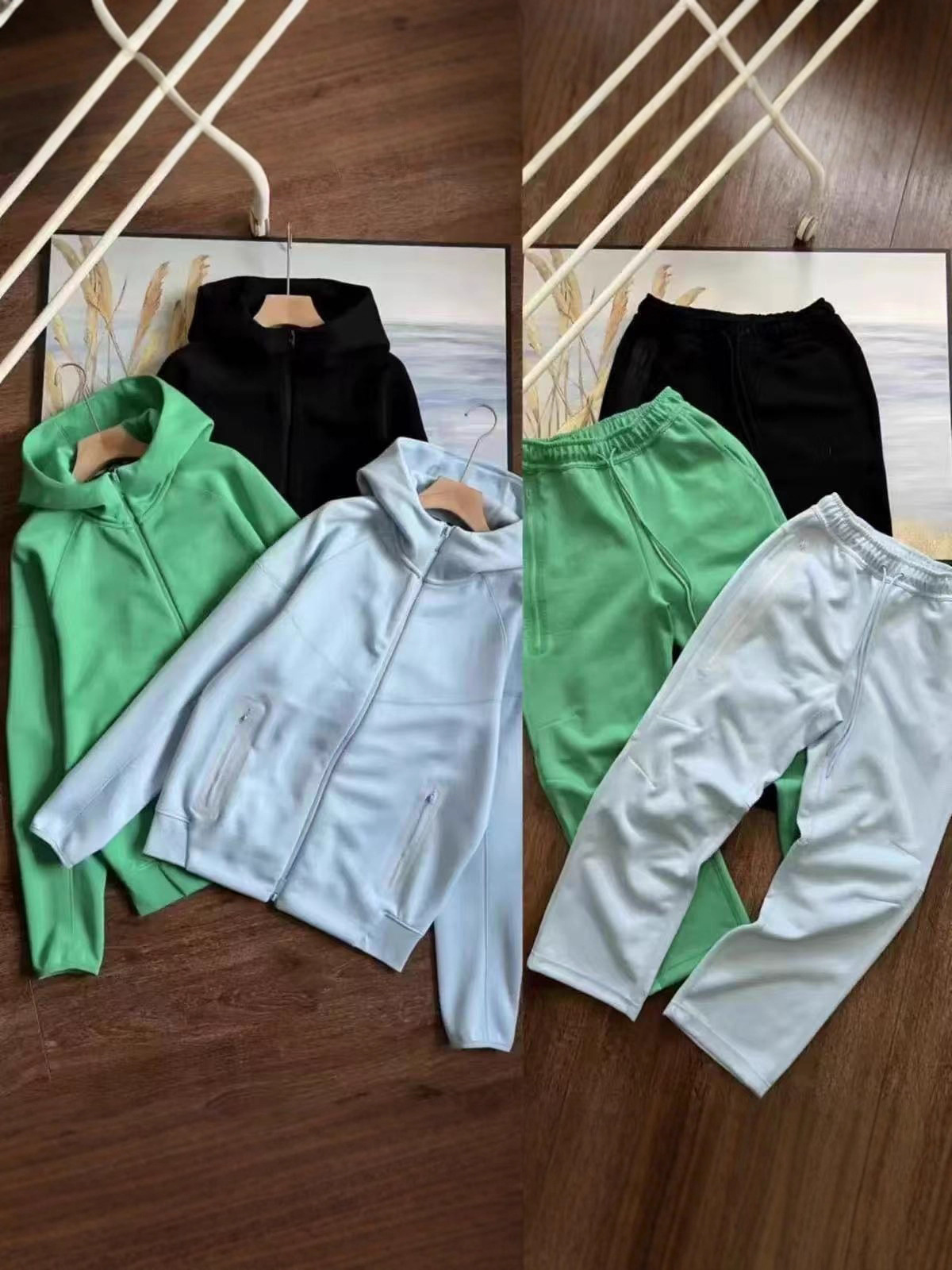 Cross-Border Spring & Fall New Men's Joint Multi-Color Sports and Leisure Suit Jacket 454 Pants 461