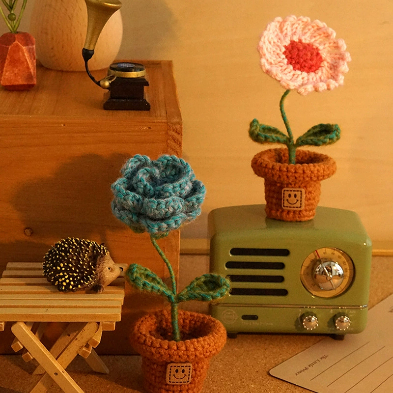 Woven small pot Фэйфэй, набор материалов для плетения, ручная работа, букет, подсолнух, подарок на день рождения