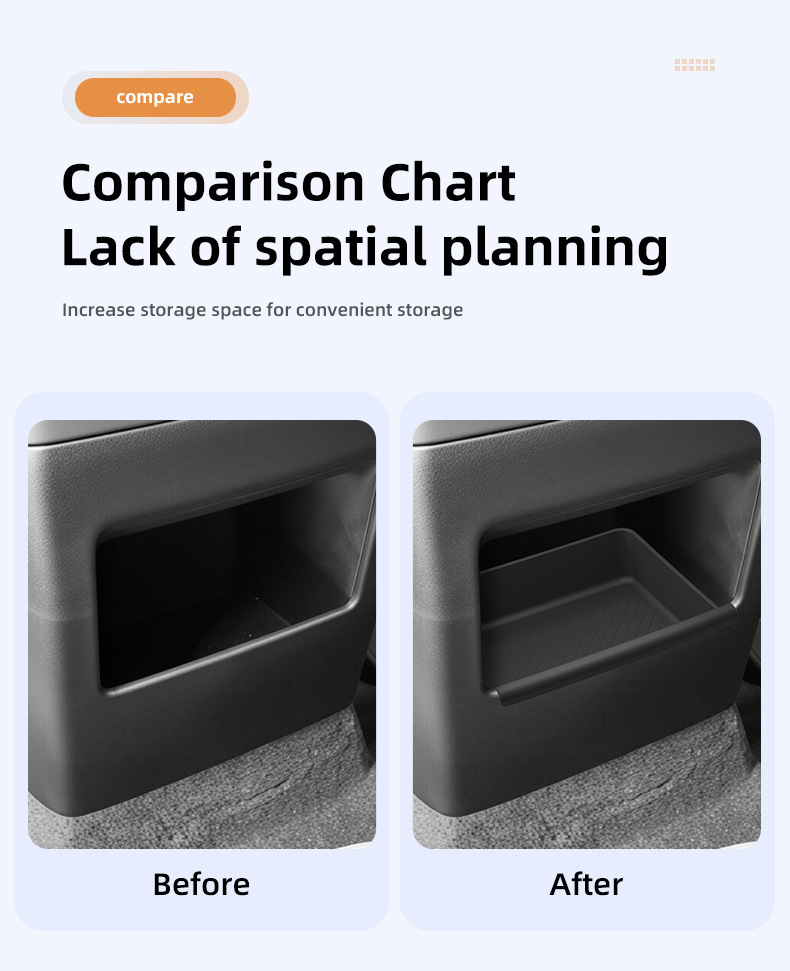 Suitable for 27 Kia Telluride models, armrest box rear storage box, car accessories, modification parts