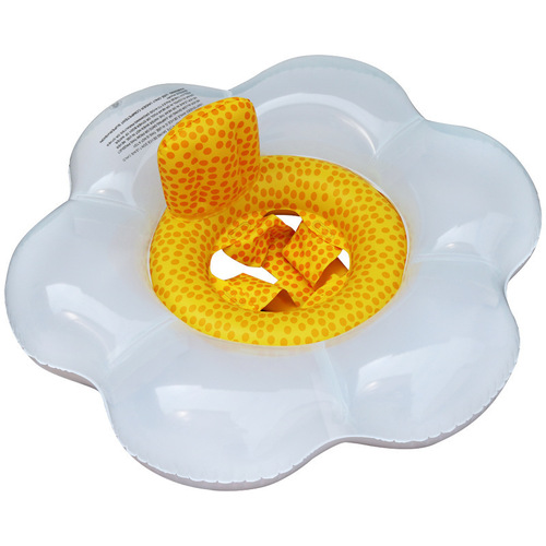 ins hot selling PVC inflatable flower swimming ring water white sun flower seat infant and toddler seat swimming ring
