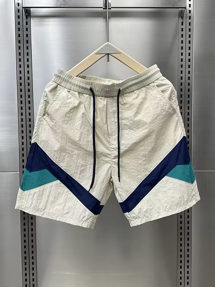 Men's summer trend two-tone thin shorts for leisure