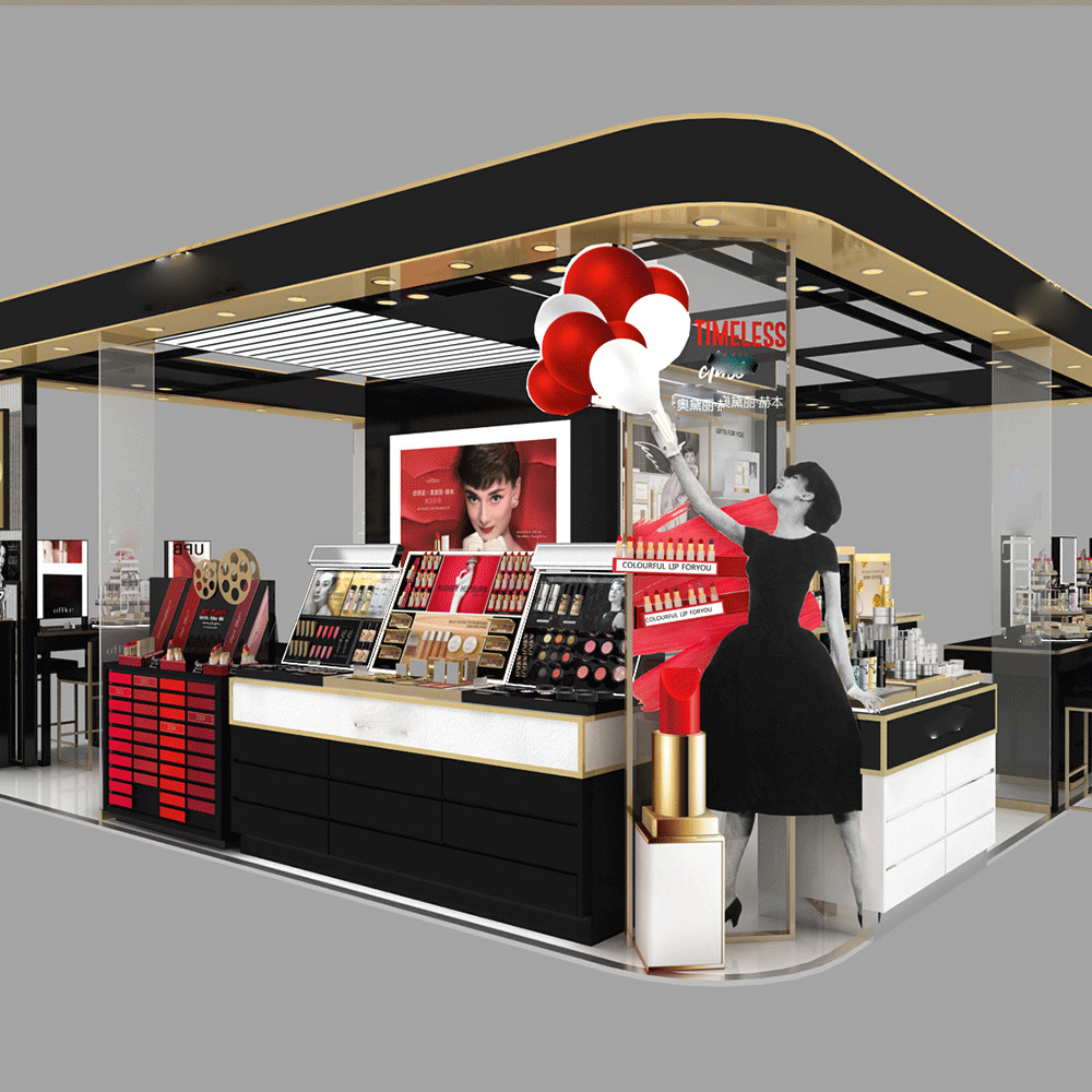 定制各类产品柜展示柜展厅设计展柜烤漆形象墙实木带灯直播间柜台