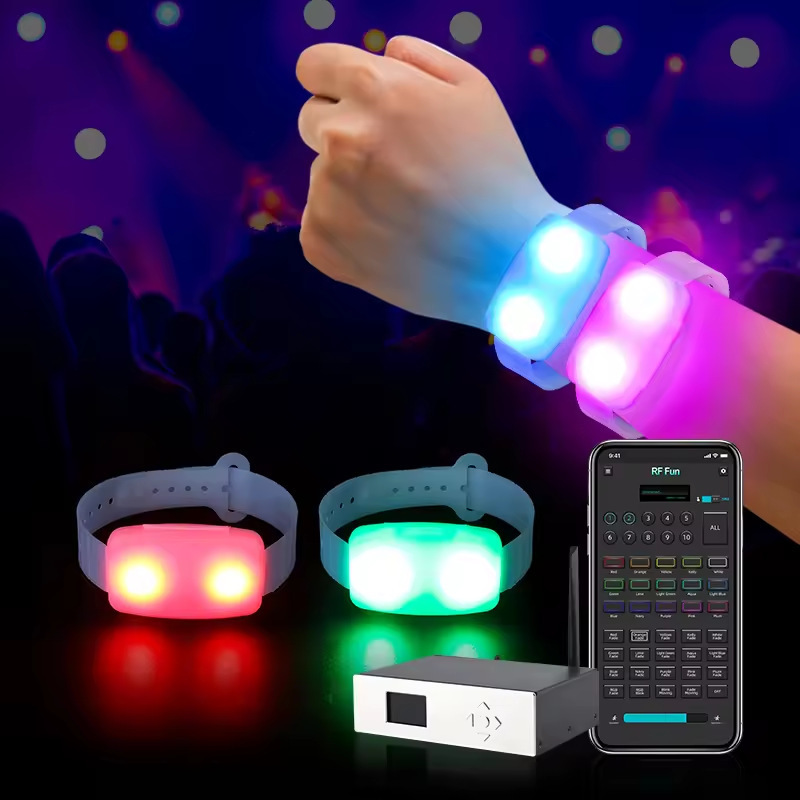 磁気発光ブレスレットコンサート音楽祭応援小道具 LED 発光ブレスレット応援発光リストバンド|undefined