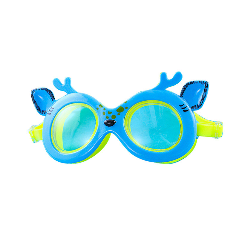 跨境儿童可爱卡通硅胶动漫游泳眼镜 泳池男女童游泳训练潜水装备