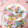 派对生日五彩粉色纸屑