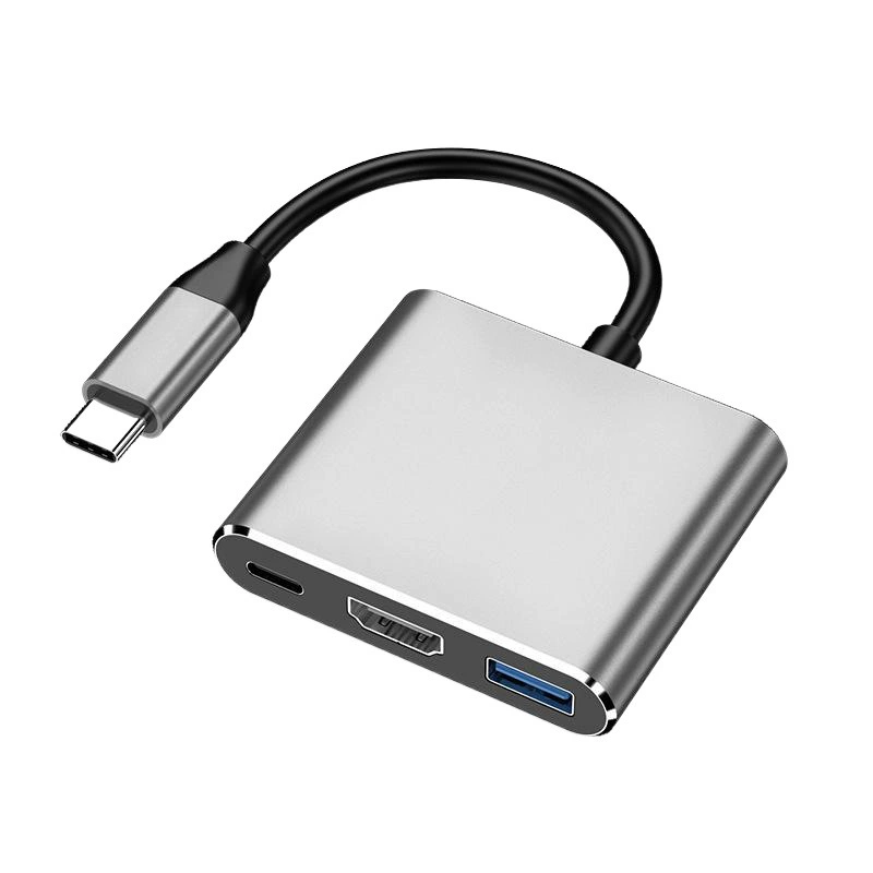 Трансграничная док-станция расширения Type-C к HDMI три-в-одном usb PD концентратор для ноутбука док-станция