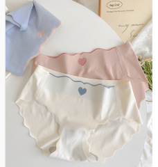 Sweet and Romantic~~ Invisible Seamless Ice Silk Quick-Dry Mid-Waist Sweet and Comfortable Breathable Triangle Pajamas for Teen Girls