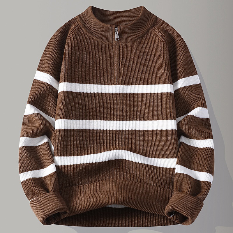 Cc Home--5570--P45--2025 Autumn New Fashion Trendy Round Neck Sweater Men-Group File Wave 29