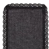 Cross stitch bookmark black lace edge