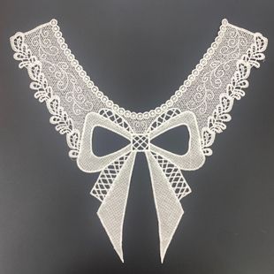 Factory direct sales lace embroidered milk silk bow lace clothing wholesale collar DIY decorative accessories