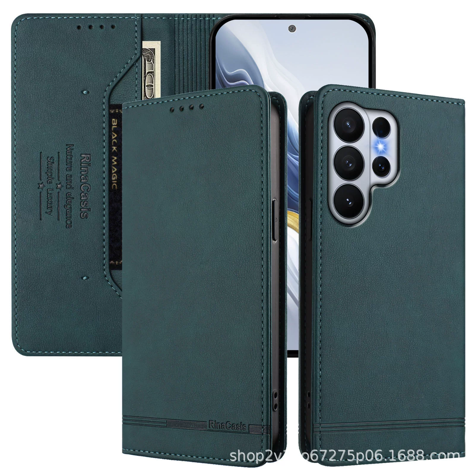 Чехол для мобильного телефона Tecno Camon 40 pro с магнитной защитой карт от кражи, с щеткой, 20