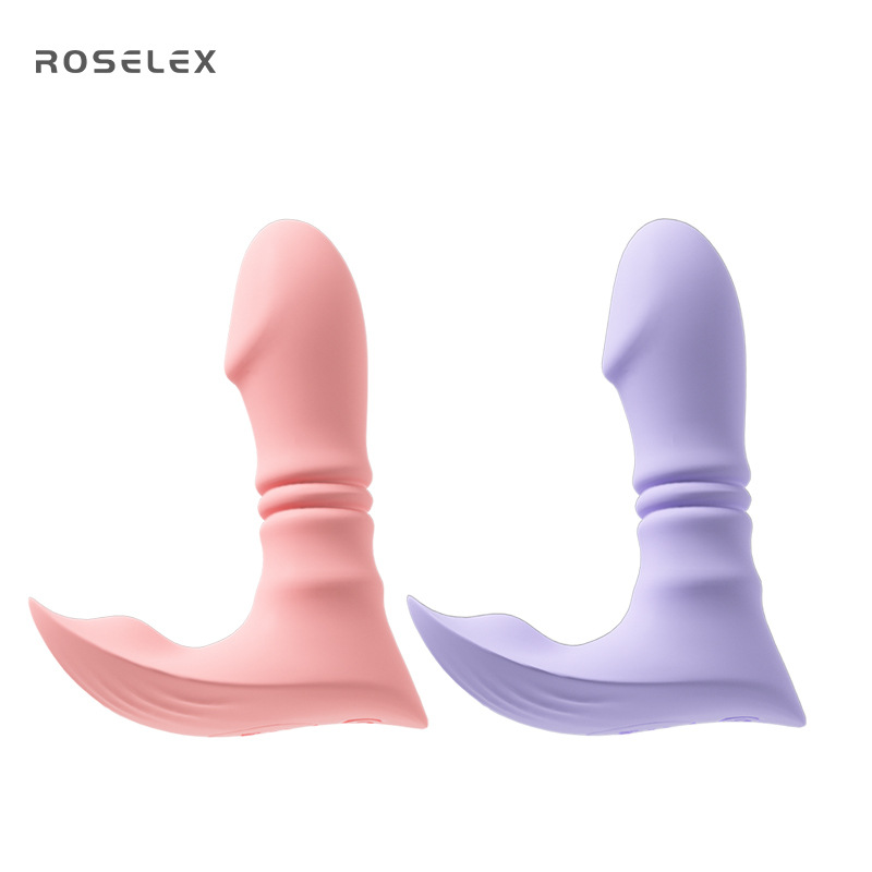 ROSELEX Telescopic Plugging Wear Jumping Eggs Go Out Remote Control Mobile Phone applet to Control Female Masturbator Charging