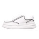 McQueen White Shoes Men's Genuine Leather Thick Bottom Elevated Platform Bottom Casual Shoes All-match Sports Board Shoes for Couple KY279