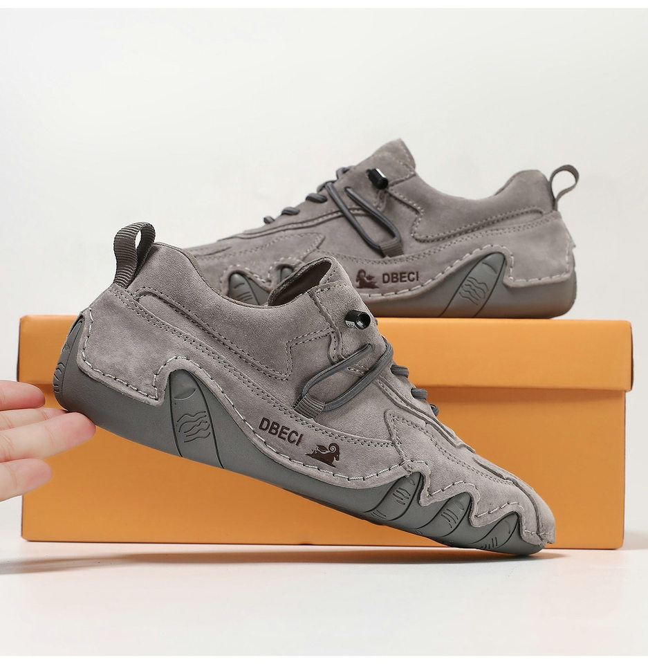 Giày thể thao da thật unisex cổ thấp mũi tròn, đế cao su, phong cách năng động — 662-3 mặt Da Màu Hồng, 662-3 mặt da màu cát, 662-3 mặt da màu nâu, 662-3 mặt da màu xám chi tiết 40