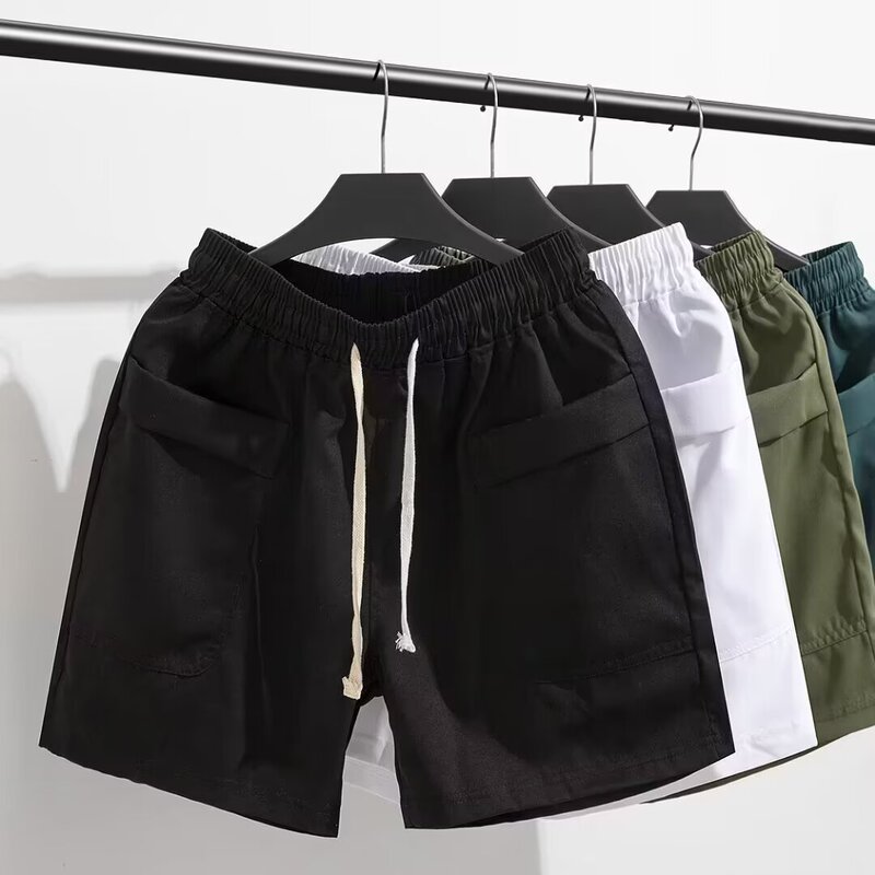 New Spring and Summer Men's Casual Shorts with Large Pockets, Trendy Three-Quarter and Quarter Pants, Sports Fitness Running Cross-Border New Spring and Summer Men's Casual Shorts with Large Pockets, Trendy Three-Quarter and Quarter Pants, Sports Fitness Running Cross-Border