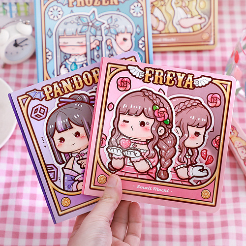 New product Xiao Mochi square notebook magic series girl's heart retro notebook literary and artistic exquisite square notebook