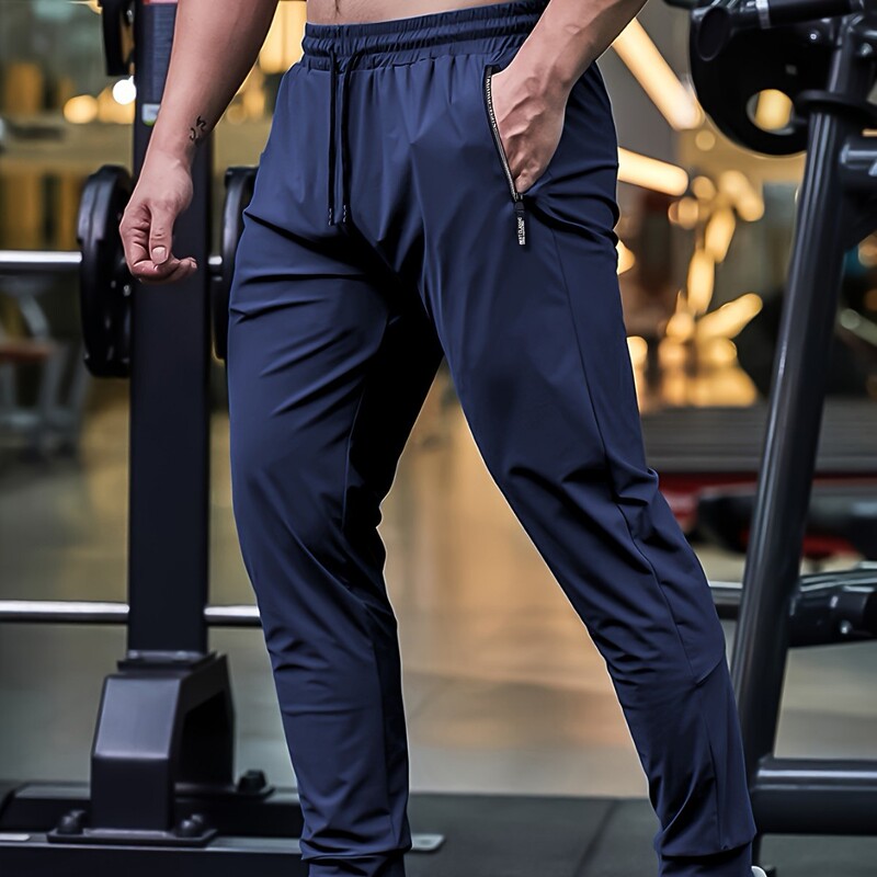 Popular Floral Zipper Ice Silk Pants Cross-Border European Size American Style High Elasticity Thin Quick-Dry Jogging Pants Amazon Sports Pants