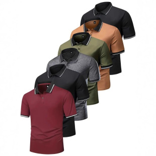 Cross-Border Popular European Size Polo Shirts, Summer Fashion, Large Quantities in Stock