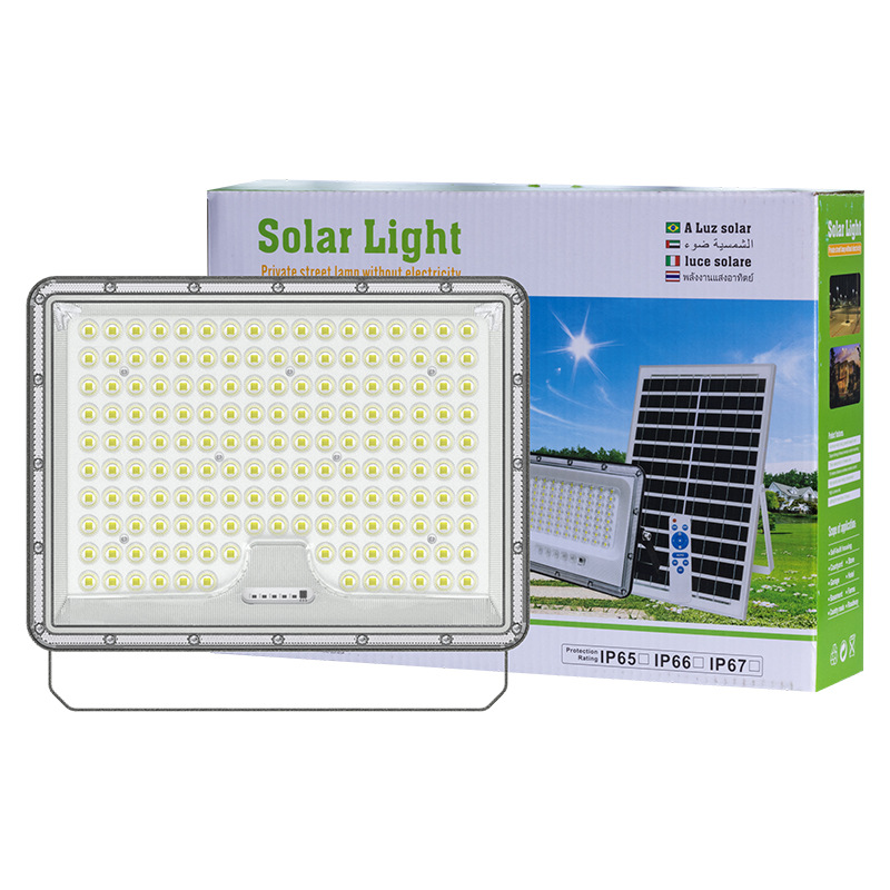 Mayorista transfronterizo luz de proyección de luz de jardín multipotencia ingeniería solar led floodlights