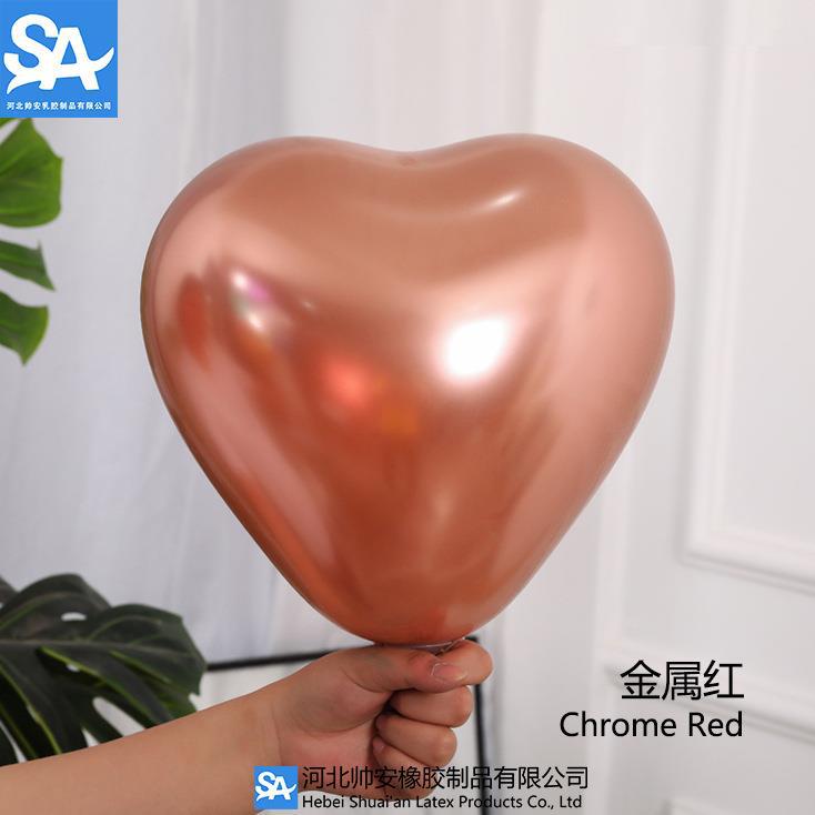 Shuai'an 5/10/12/18/36 pulgadas metal látex globo boda fiesta de cumpleaños decoración globo venta al por mayor