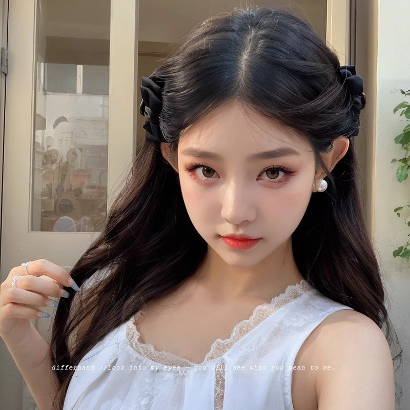 Arco negro pequeño clip de agarre princesa clip de cabello orejas elf clip de cejas clip de cabello orejas traseras clip lateral tocado