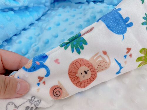 Wholesale Factory Thick Bead Quilt Soothing Warm Cover for Babies Autumn and Winter Keeping Warm Category A Non-Fluorescent Kindergarten Blanket