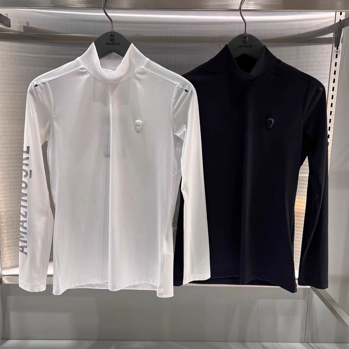 Golf Clothing Casual Breathable Ice Silk Feel Logo Long-Sleeved T-Shirt Outdoor Sports Round Neck Top