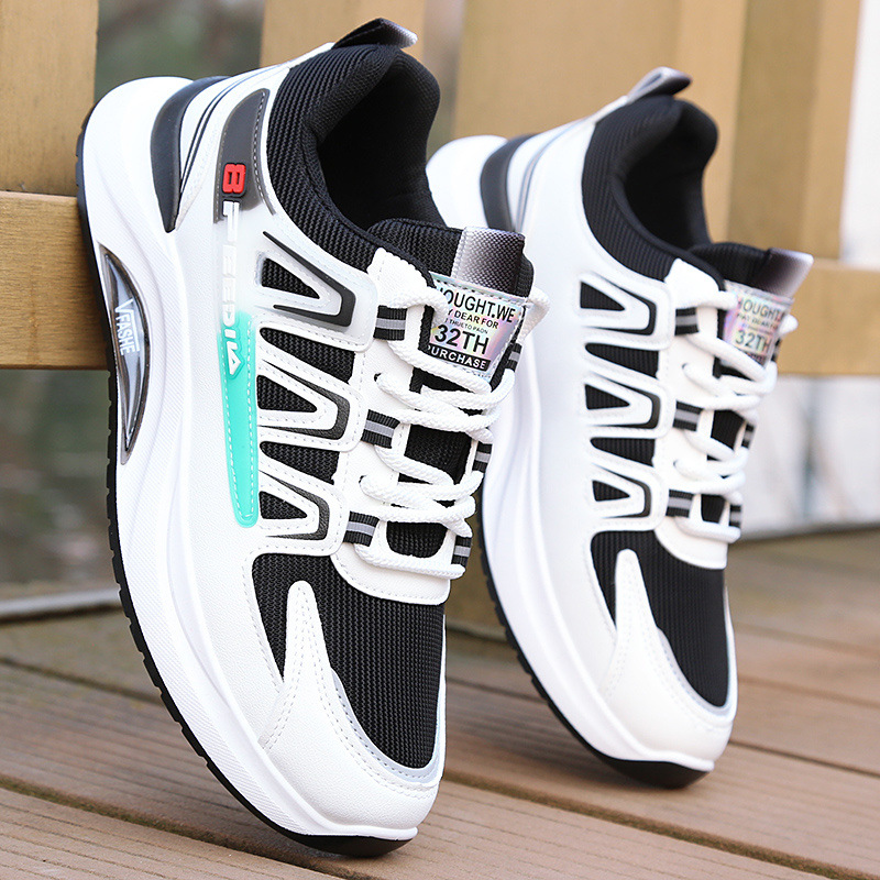 Zapatos de hombre, zapatos deportivos de otoño desodorantes y transpirables, zapatos de papá de todo fósforo, zapatos de red para estudiantes masculinos, zapatos para correr, zapatos casuales para hombres