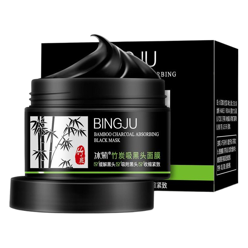 Ice Chrysanthemum Bamboo Charcoal Blackhead Mask 120g Tear-pull Cleaning Pore acne Men's and Women's Nasal Sticker Skin Care Products