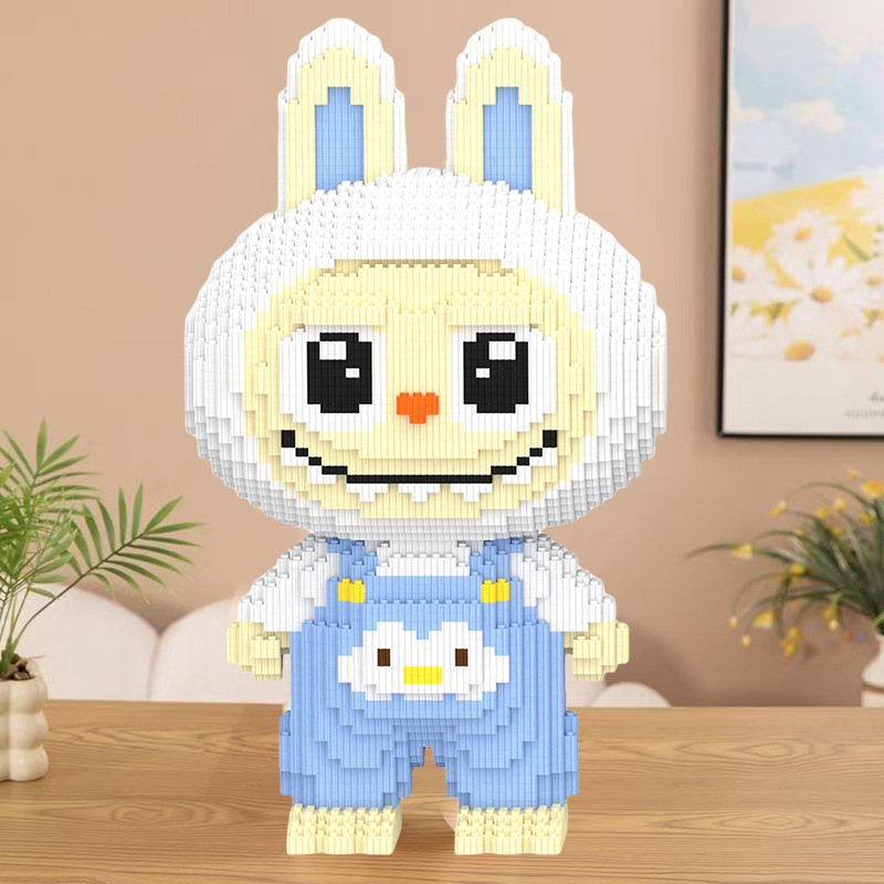 レゴラブブビルディングブロックと互換性があり、小さな粒子を連結させた子供用おもちゃの教育用ビルディングブロック、露店の供給卸売|undefined