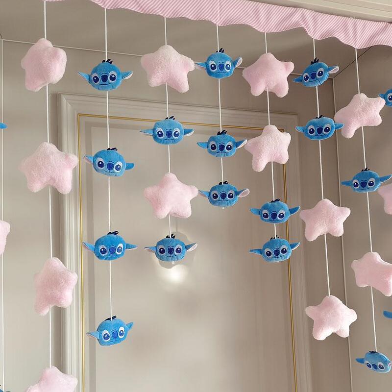Stilwell Door Hanging Love Curtain Cartoon Cute Home Bedroom Hole-free Velcro Paste Partition Curtain