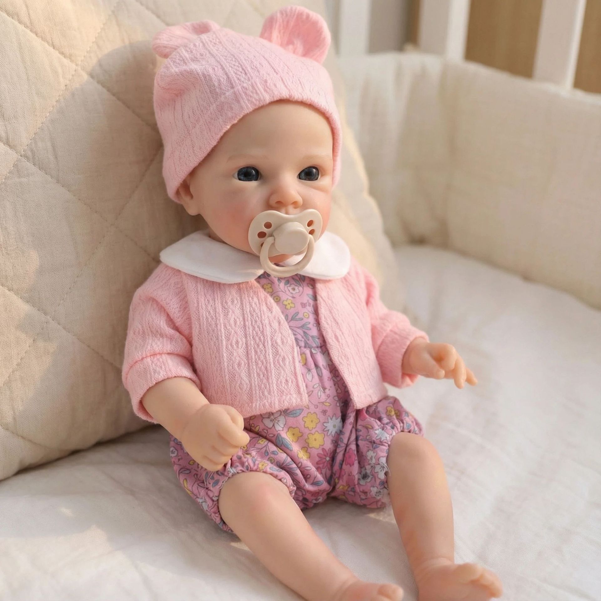 12 pulgadas chaqueta de polvo con pequeña flor triturada jaqueta Q bala bettie muñeca renacida muñeca de silicona de Navidad para niños