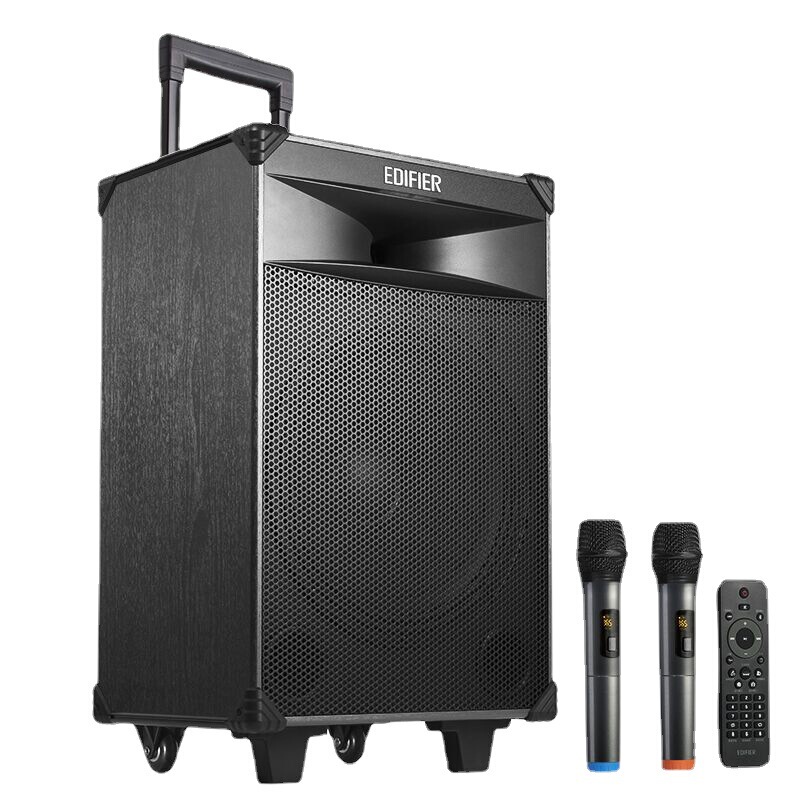 Edifier Pw312 Square Dance Outdoor Performance High-Power High-Volume Mobile Trolley Speaker with Wireless Microphone