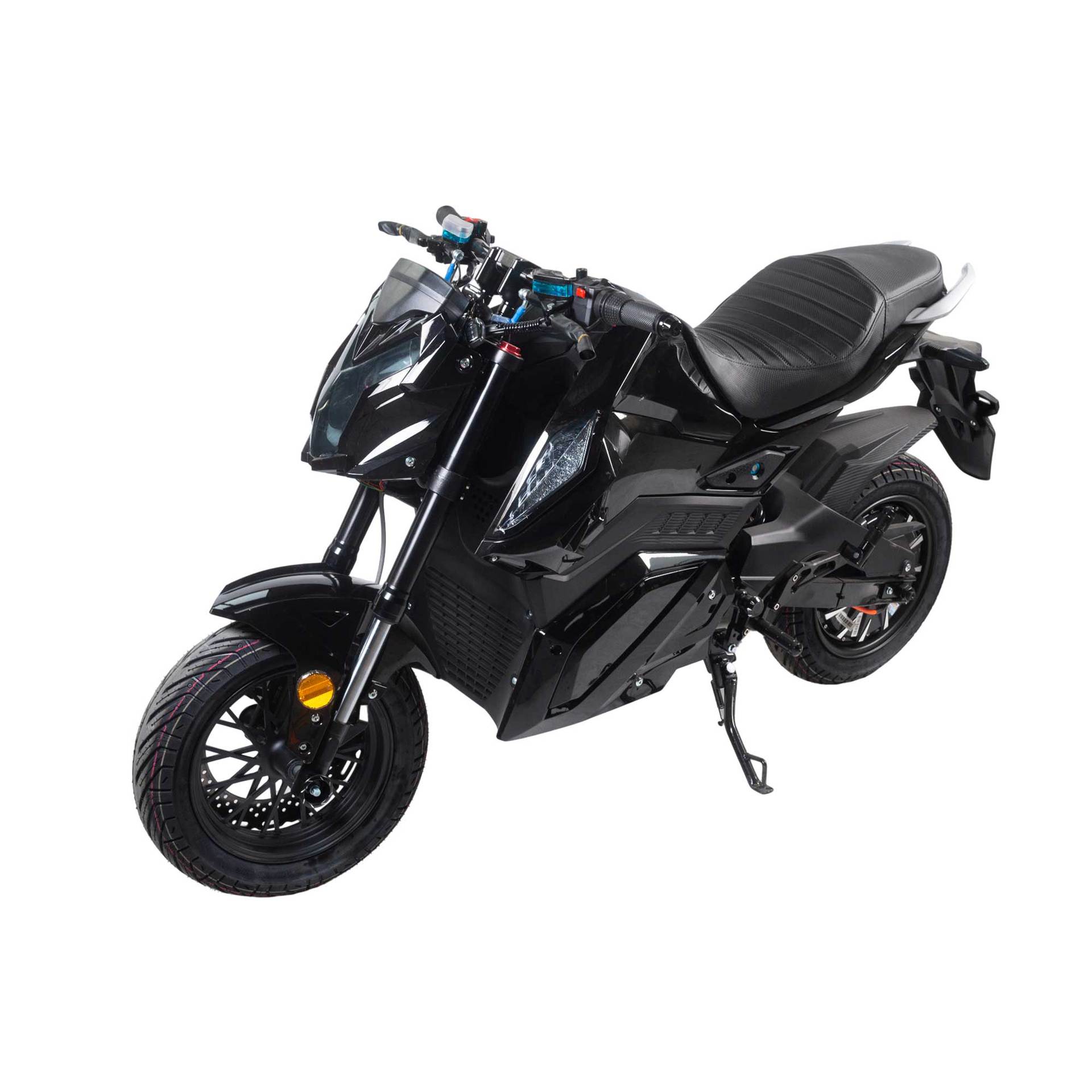 motocicleta eléctrica transfronteriza larga duración fuerte potencia todo negro mecha motocicleta eléctrica para adultos carro de batería