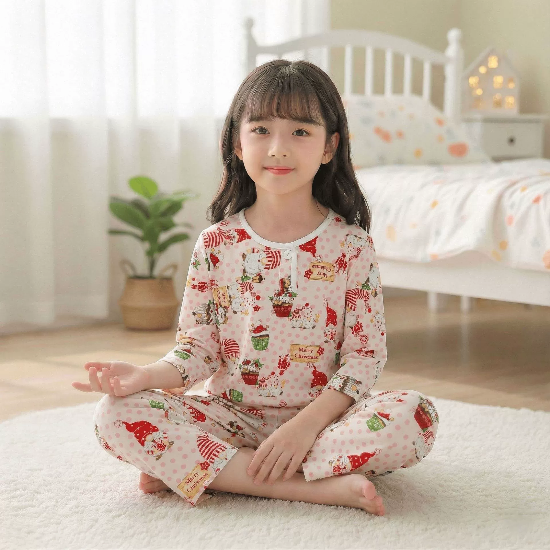 Children's summer pajama for boys — thin long-sleeve, multiple prints, sizes for heights 60–155 cm