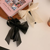 Shiffon hair accessory with bow, ponytail, hairgrip, elastic crab pin