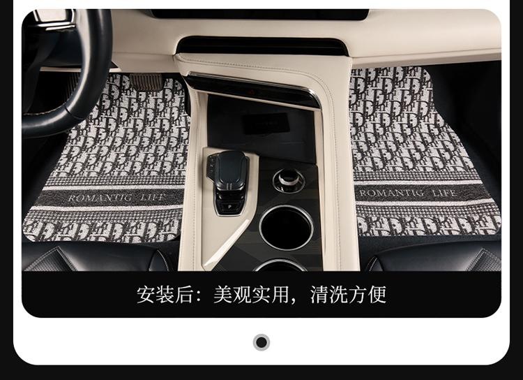 2026 New Model Letter Di Universal Car Floor Mats Universal Floor Mats Wire Loop Floor Mats