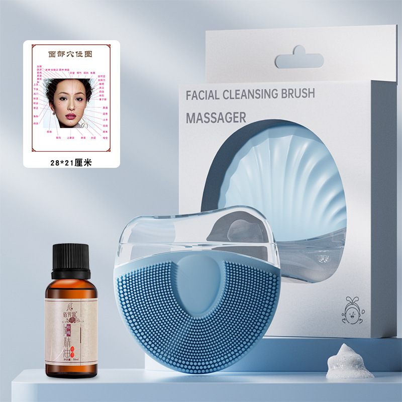 Herramienta de masaje y lifting facial, exfoliante facial de silicona para limpieza facial, estiramiento de ojos y belleza facial.