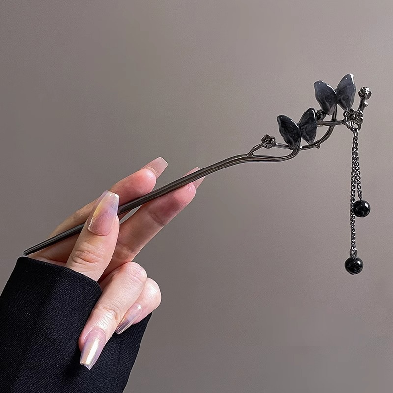 El estilo de alta sensación de miniatura caballo falda clip de cabello nuevo estilo chino tocado antiguo clip de cabello estilo nacional clip de cabello paso de cabello para mujeres image 84