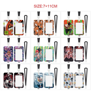 Chainsaw Animation Surrounding Lanyard Card Set Student Campus Meal Card Bus Card Certificate