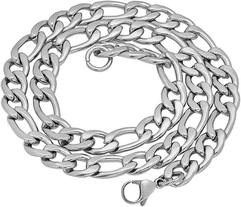 Figaro Kette Für Herren Aus Edelstahl Im Drei-zu-eins Design_voghion.com