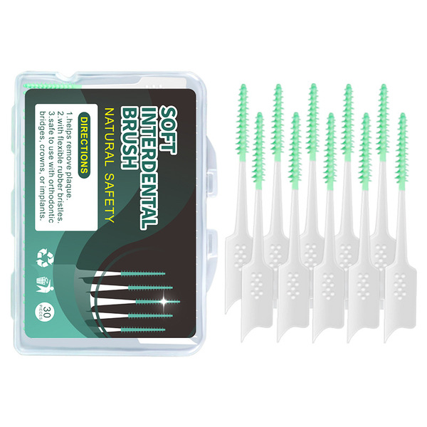 Silicone interdental brush 30 boxed interdental brush orthodontic…