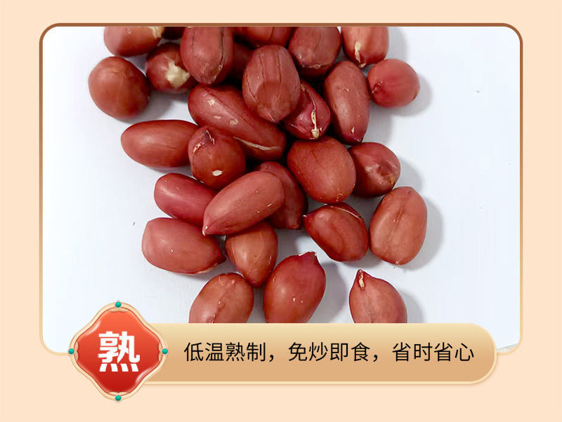 Roasted Red Skin Peanuts Hong Yi Hua Sheng 四粒红 Bulk Kernels for Grinding Snacking and Cooking 500g in use