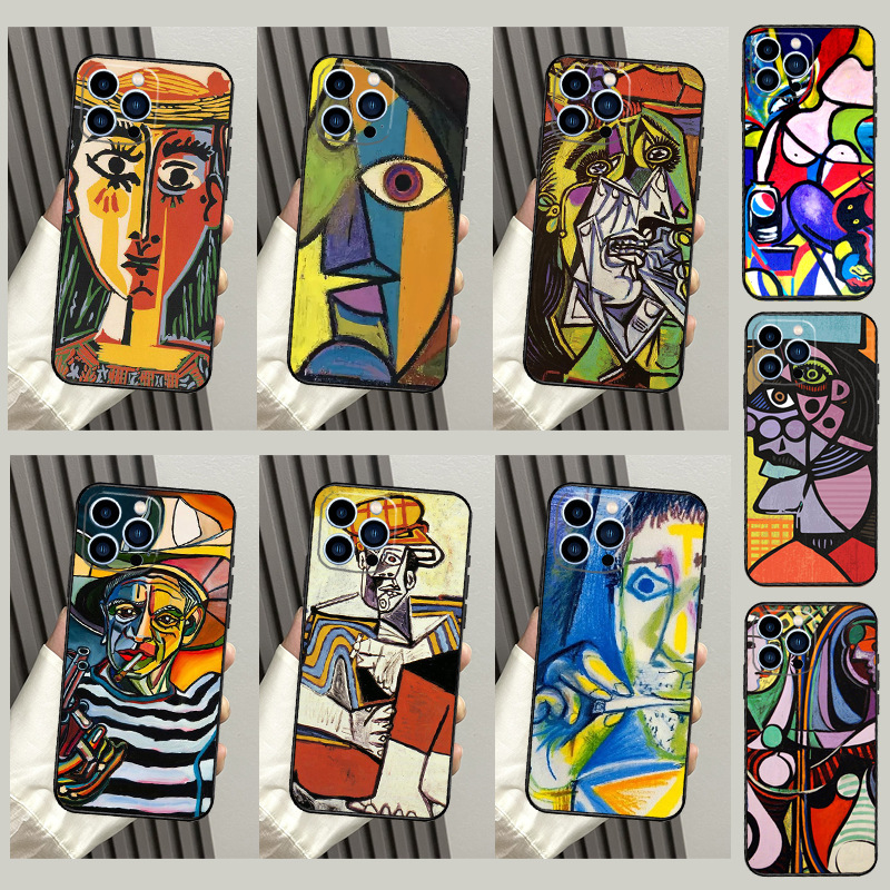 Suitable for Apple Mobile Phone Case Picasso Abstract Art Painting Case iPhone 15 11 12 13 14 Pr