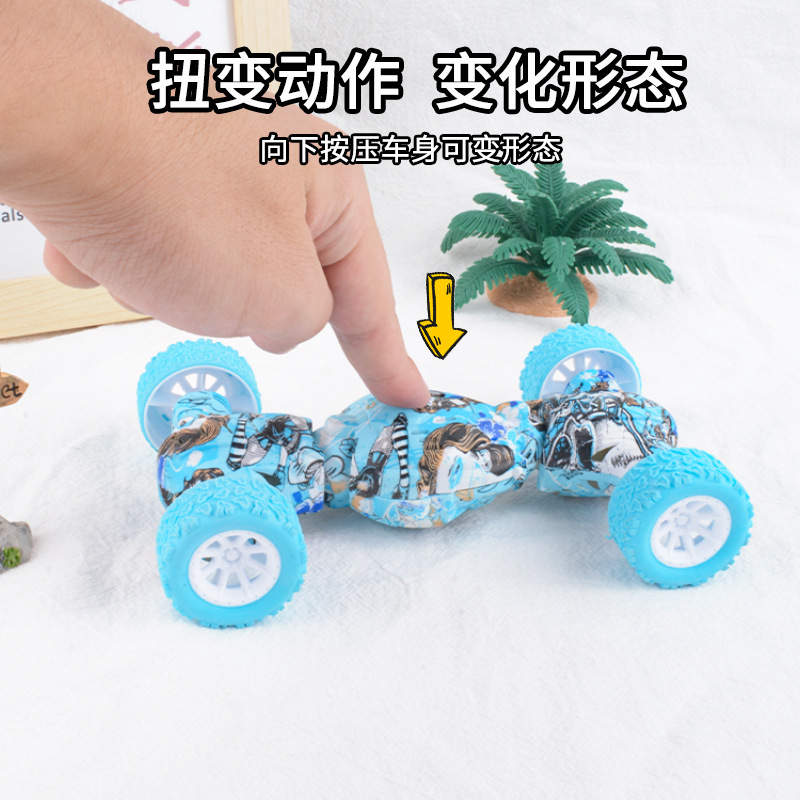 Niños retroceso de torsión coche de rebote de presión acrobacias escalar coche todoterreno niños y niñas juguetes de automóviles al por mayor